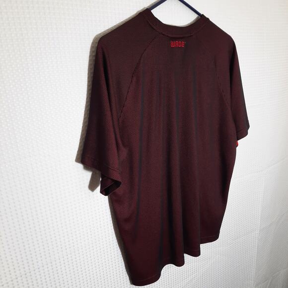 Converse Wade M T-Shirt Mens Red Black Dwyane Wade Athletic Nylon Mesh Vintage - Picture 6 of 6